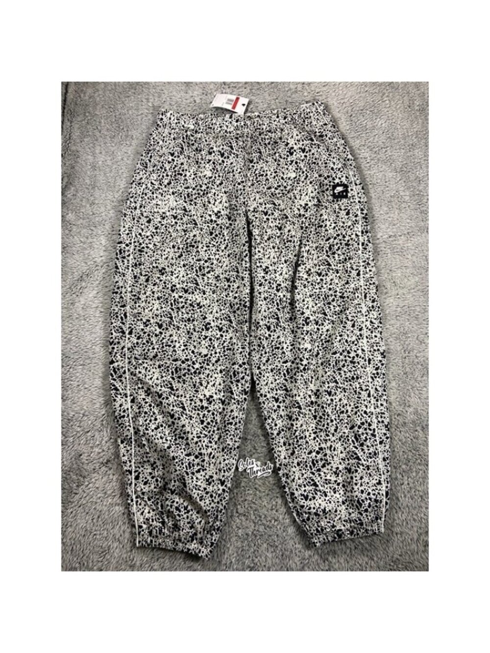 Nike Air Woven Pants AOP Size Large Men Light Bone II3133-072